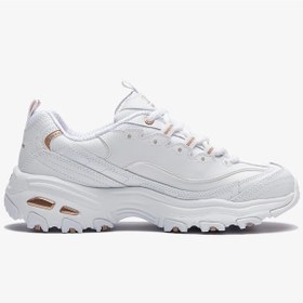 Resim Skechers Summits Air Cooled Memory Foam D'lites Fresh Start Leather Sneaker Hakiki Deri Hafızalı Taban Günlük Spor Ayakkabı Beyaz 