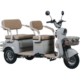 Resim Stmax Elit Retro 3 Tekerli Elektrikli Moped - Gri 