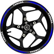 Resim Limitless Yamaha Beyaz yazılı mavi reflektif pençe şeritli 