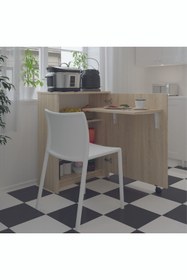 Resim Asra Trend Mutfak Fonksiyonel Kiler Dolabı Katlanır Masa 