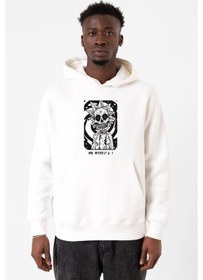 Resim Rick Me Myself And I Rick Halloween Beyaz Erkek 3ip Kapşonlu Sweatshirt Beyaz 