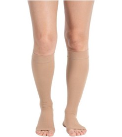 Resim Medikaltec Ccl 2 Diz Altı Burnu Açık Varis Çorap Bej Bej CCL2 Standart Açık 1 