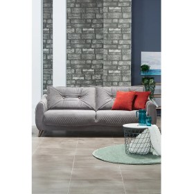 Resim Sandalie Olivya Üçlü Salon&oturma Odası Kanepe - Gri 
