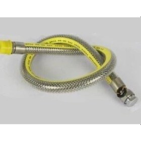 Resim Ankastre Ocak Set Üstü Ocak Fırın Doğalgaz Bağlantı Hortumu Borusu Fleksi 100 Cm 