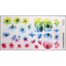 Resim 3DTırnak Döme Tırnak Tatto Tırnak sticker Nail Art 1032 