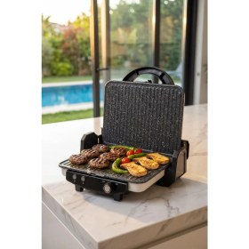Resim Acar Ultimate Pro Pressio Izgara ve Tost Makinesi Krem - 1800 W 