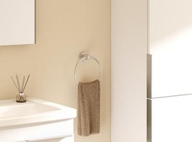 Resim VitrA Base 200 A44101 Halka Havluluk, Krom 
