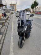Resim Motocam Skyjet Rivero 125 Siperlik Ön Cam 2024 Model 75cm Açıkfüme Renkli 4mm Uzun Cam 