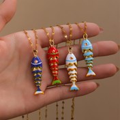 Resim Kadınlar için Şık Küçük Balık Tasarımı ile İncelikli Detaylar, Günlük Giyim, Partiler ve Banketler için Mükemmel, Parti Aksesuarı | Zarif Kolye | Dayanıklı Kolye 