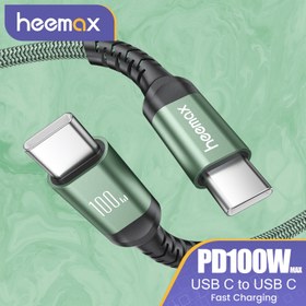Resim Heemax USB-C'den USB-C'ye Max 100W Hızlı Şarj Kablosu iPhone 16/15 Serisi için SamSung için Galaxy S24/23 Ultra, Type-C'den Type-C'ye Daha Hızlı Şarj Kablosu Moto için LG için Google PIXEL için Xiaomi için Honor için OPPO için VIVO için 