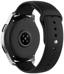 Resim Samsung Galaxy Watch 3 45 mm - Samsung Galaxy Watch 46 mm Tam Uyumlu 22 mm Klasik Silikon Kordon Siyah 