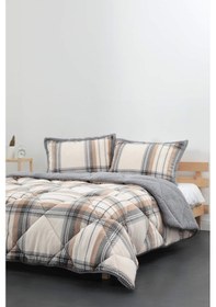 Resim Merinos Comforter Volenta Çift Kişilik Yorgan Seti - Gri 