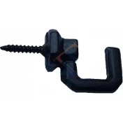 Resim Vidalı Kanca, Askı Büyük - 15X23MM, Siyah - 100 Adet 