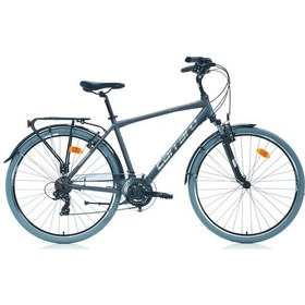 Resim Carraro Elite 704 28 Jant 21 Vites 52 Cm V-Fren Şehir Bisikleti - Mat Antrasit - Krom - Gri 