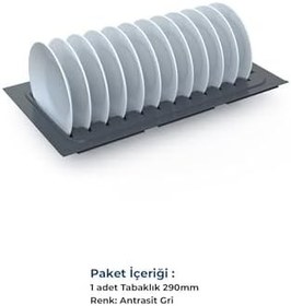 Resim tify Çekmece Içi Tabaklık 29cmx48Cm, Antresit (3cm En Ve 6 Cm Boydan Kesilebilir) 
