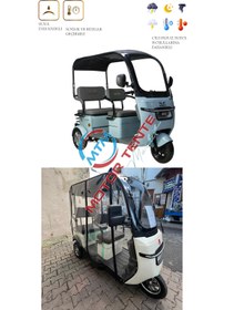 Resim motor tente market mtm Volta VM5 NEO 3 Tekerli Motor Yağmurluk Brandası 