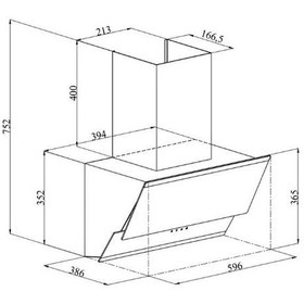 Resim Silverline 3490 Oslo Gri Duvar Tipi Davlumbaz 