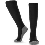 Resim Wezone 8-14 Yaş Çocuklar İçin Nefes Alabilen Futbol Çorapları - Kaymayı Önleyici Spor Çorabı Siyah 