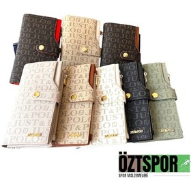 Resim Just Polo Jp09 20 Kartlı Çok Bölmeli Kadın Cüzdanı Ozt09 18cmx10cm Vizon Kum Vizon - Kum 
