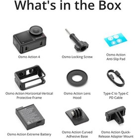 Resim DJI Osmo Action 4 Standart Combo Aksiyon Kamera 