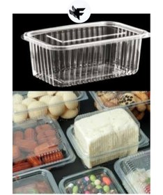 Resim figanlar ambalaj 50 Adet Plastik Sızdırmaz Kap 1000 gr Cc Kullan At Tek Kullanımlık Plastik Kapaklı Kase Et Kabı 