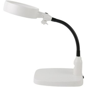 Resim Nikula-masaüstü 10x Led Işıklı Büyüteç Okuma El Sanatları Onarım Büyüteç 7765 Beyaz 