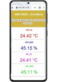 Resim Wıgs 5301 Wi-Fi, Sms, Arama, Dijital Sıcaklık Alarm Cihazı 