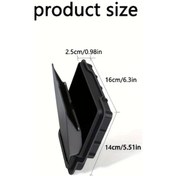 Resim Dashanshop Tesla 2023 Model 3 2025 Model Y Konsol Saklama Kutusu Siyah Abs Malzeme 