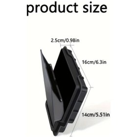 Resim Dashanshop Tesla 2023 Model 3 2025 Model Y Konsol Saklama Kutusu Siyah Abs Malzeme 