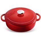 Resim Kitchenware L'amour Kırmızı Sığ Döküm Tencere 28 Cm Voeux