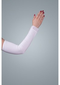 Resim Hürrem Bone Krem Tesettür Kolluk Viskon Kumaş Dantelli 1002_40 Krem 