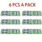 Resim 6 adet 3S 20A Li-ion Lityum Pil 18650 Şarj Cihazı PCB BMS Koruma Kartı Matkap Motoru için 11.1V 12V 12.6V Lipo Hücre Modülü Aşırı Deşarj/Aşırı Akım 