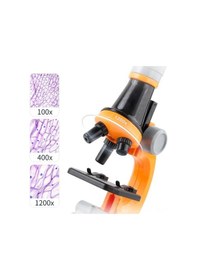 Resim Pazly Çocuklar İçin 1200x Büyütmeli Mikroskop Seti - Mavi Keşif Oyuncağı Mavi 