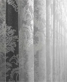 Resim Altuntaş Tasarım Ütü Istemez Çerçeve Damaks Desen Petek Üstü Salon Mutfak Balkon Perdesi 1x3 Sık Pileli Tül Perde kırık beyaz 150 x 175 
