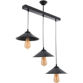 Resim Riolight Sıralı Üçlü Metal Sarkıt Uzunluk: 60Cm 