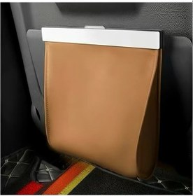 Resim Dashanshop Portable Manyetik Suni Deri Araç Koltuğu Düzenleyici Çöp Poşetli Light Brown 