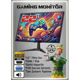 Resim WarboX Rott 16gb Ram X5650 İşlemci 256gb SSD R7 240-4gb E.kartı 22" Monitör Gaming Takım Bilgisayar 