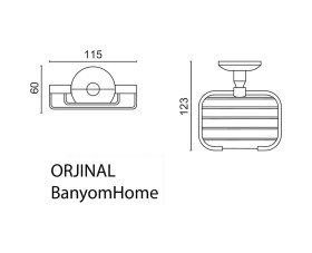 Resim Çelik Banyo Paslanmaz Pirinç Kutup Rozetli 8x12cm Sabunluk Krom 