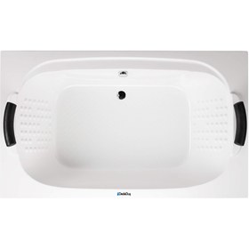 Resim Renkli Düz Küvet | Jakuzi | Kuleli | Sanacryl - 110x185 / Gri / 2 Kişilik 