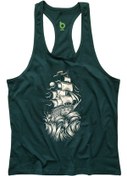 Resim BLUU Wave Fitness Gym Tank Top Sporcu Atleti 