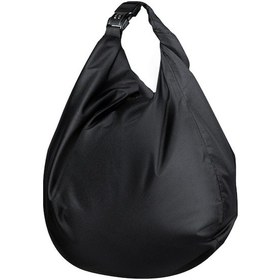 Resim 30l Su Geçirmez Motosiklet Kask Çantası, Oxford Kumaşı, Yumuşak For, Katlanabilir Tasarım, Şifreli Kilit, Siyah 