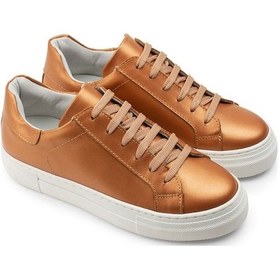 Resim Deery Hakiki Deri Bronz Rengi Sneaker Kadın Ayakkabı Bronz 