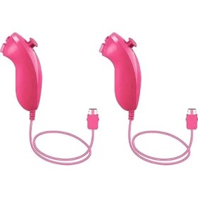 Resim Papajack 2 Adet Sol Kırmızı-Sol/sağ Nintendo Wii/wii U Denetleyici 2in1 Kablosuz Uzaktan Kumanda Denetleyicisi Motion Plus Video Oyunu Aksesuarları (Yurt Dışından) 