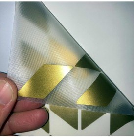 Resim Yaldızlı Gold Damalı Kask Motosiklet Sticker Takımı Çınar Extreme 