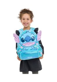 Resim Smiggle Stitch 36 Cm Anaokul Ve İlkokul Aşırı Şirin Çanta Kapüşon Detaylı Mavi 