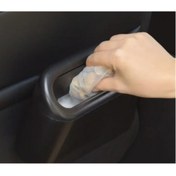 Resim Seçkin Trend Araba Çöp Kutusu Kapaklı Organize Siyah Renk 