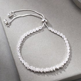 Resim Kadınlar için Şık Taşlı Bilezik - Işıltılı Şeffaf Taşlar, Ayarlanabilir Bakır Zincir, Istakoz Tokası & Charm Boncuklar - Partiler, Doğum Günleri, Randevular, Tatiller, Alışveriş & Günlük Kullanım için Mükemmel, Charm Bilezik 