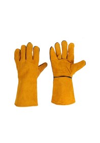 Resim Lemestar Yüksek Isıya Dayanıklı Deri Kaynak Eldivenleri - Bbq, Kamp Ve Mutfak Kullanımı İçin 