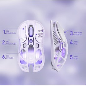 Resim Gravastar V75 Manyetik Kablolu Gaming Klavye, M1 Pro Kablosuz Optik Mouse Ve Mousepad Oyuncu Seti, L Optik 