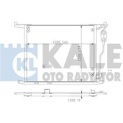 Resim KALE 381400 Kondenser (Yag Sogutuculu) (Mercedes: 350 500Cl 600Cl 63 Amgcl 65 Amgs 280S 320S 430S 500S 63 Amgs) 2205000054 (WK262578) 